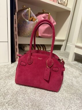 Coach Empire 21 Fuchsia Suede